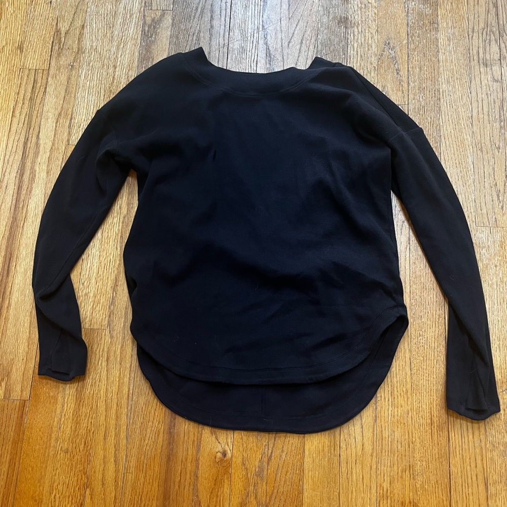 Athleta Black Long Sleeve long sleeve athletic top